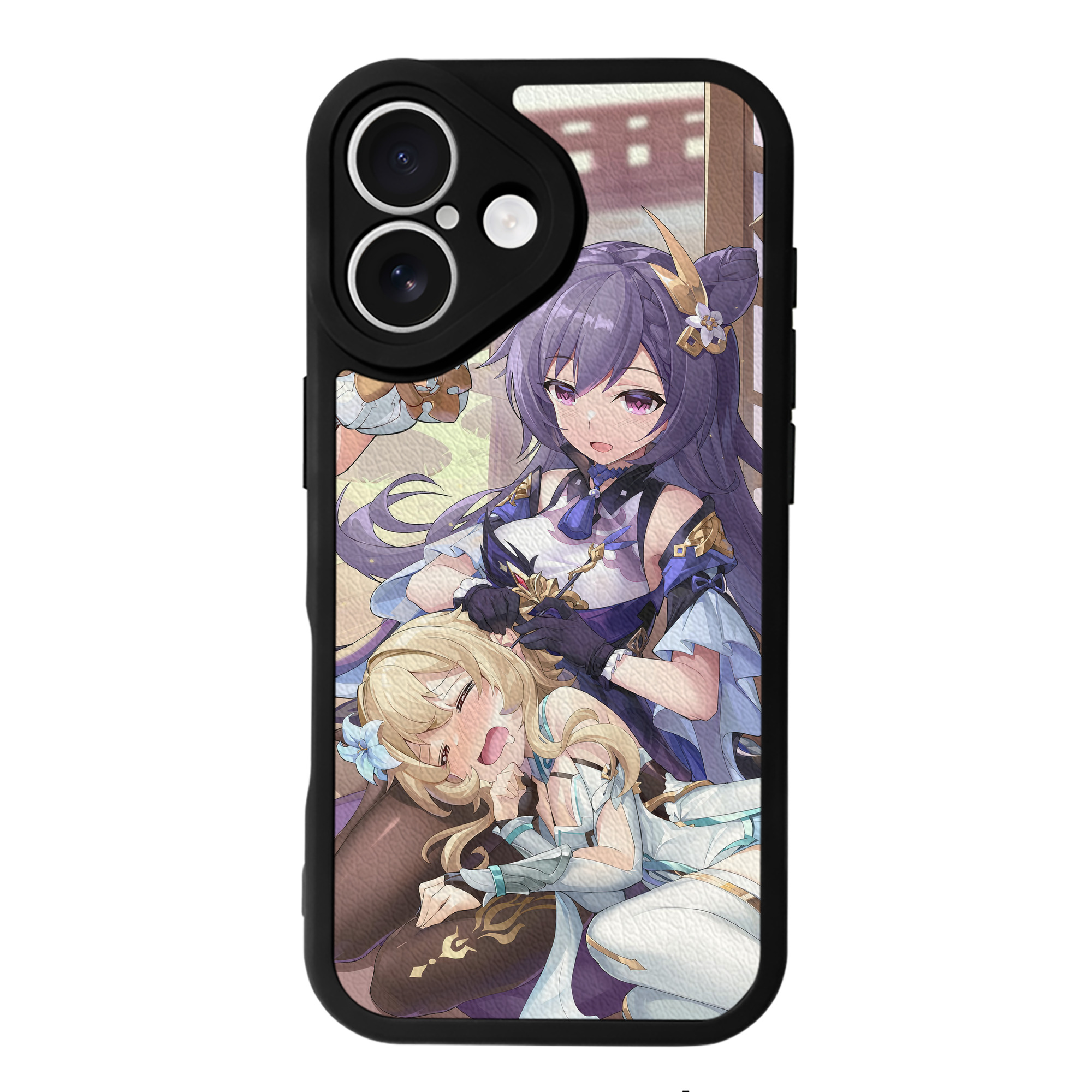 げんし神 genshin 【iPhone 16シリーズ対応】シリコンスマホケース（レザー調） 材質：シリコン